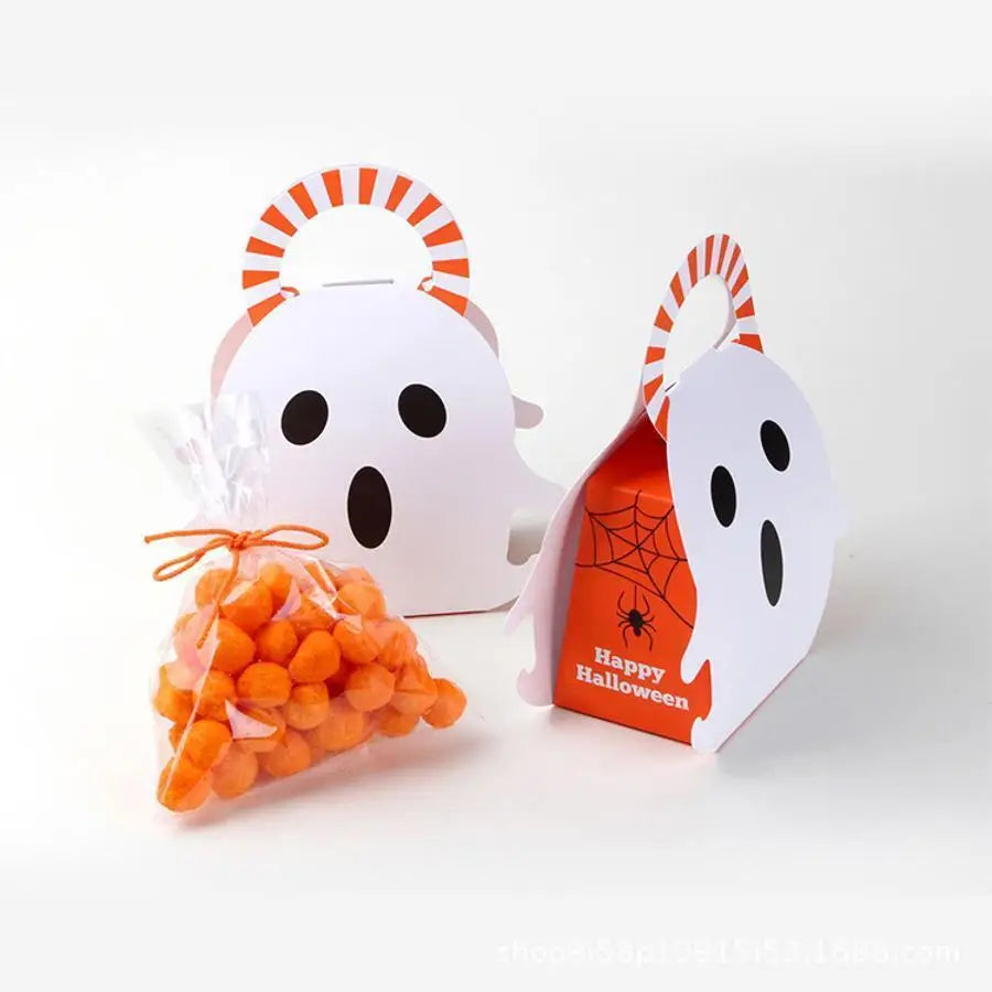 Halloween Pumpkin Shape Wooden Serving Tray Party Snack Fruit Storage