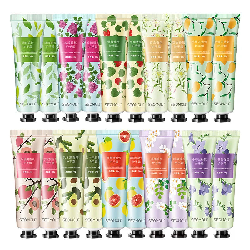 10-Piece Fruity Floral Hand Cream Set – Moisturizing & Nourishing