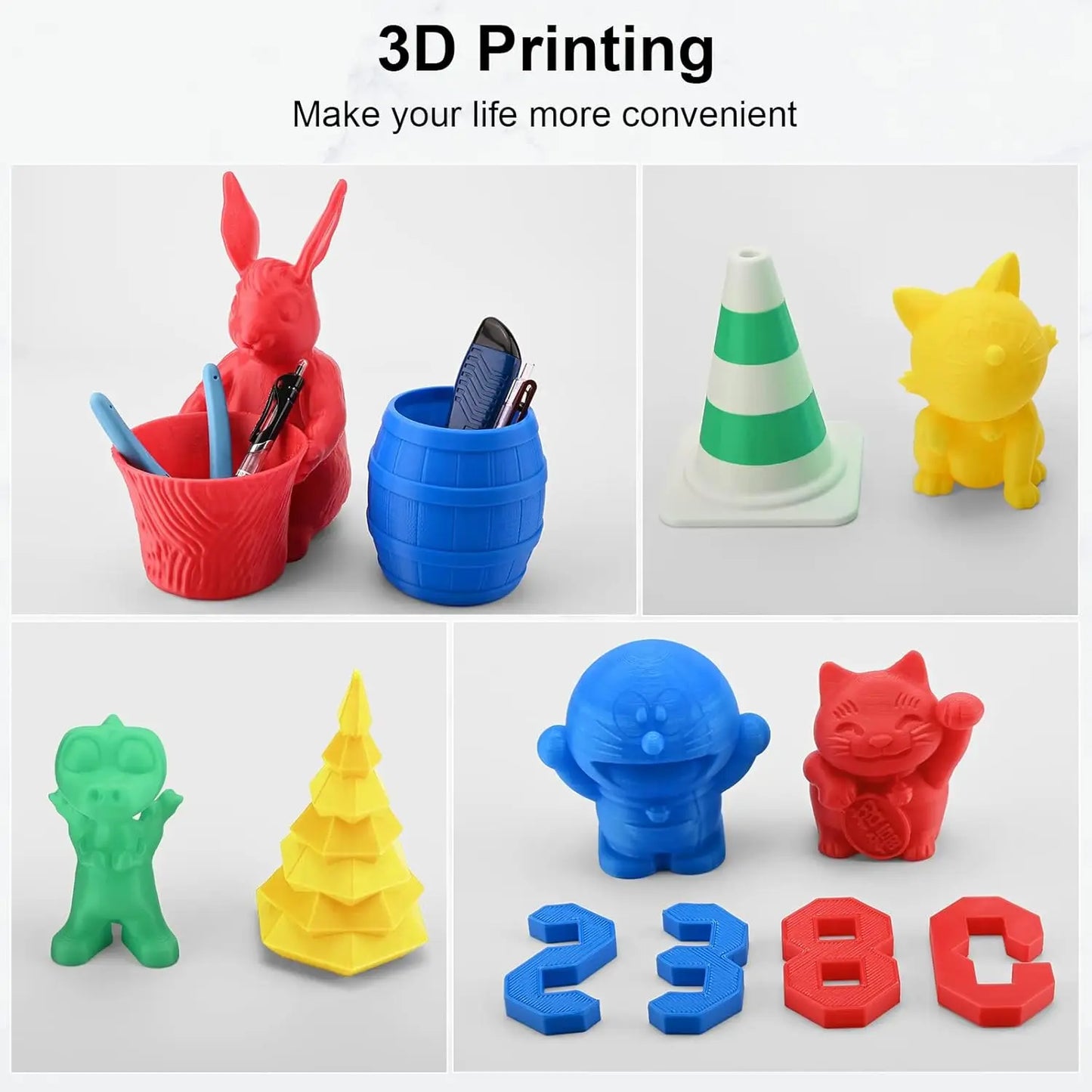 DINGSUN 3D 1.75mm High Speed PLA Filament ±0.02mm FDM