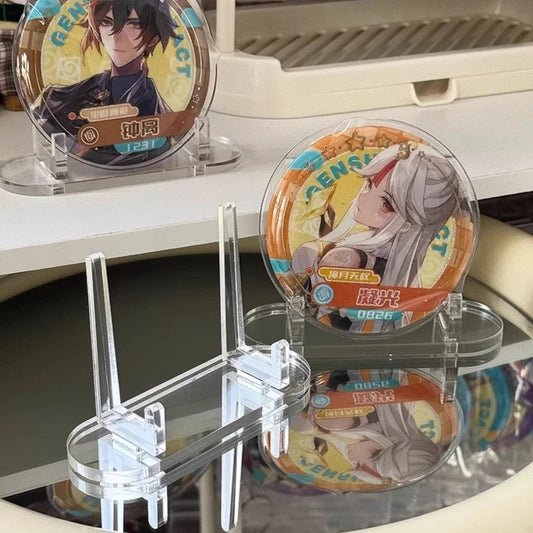 2-Pack Clear Acrylic Photocard Display Stand | Desk Decor Acrylic Card Stand Oasis Select