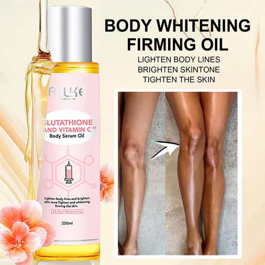 AILKE Vitamin C & Glutathione Brightening Body Oil 250ml Brightening Body Oil Peaceful Pleasures Health and Wellness