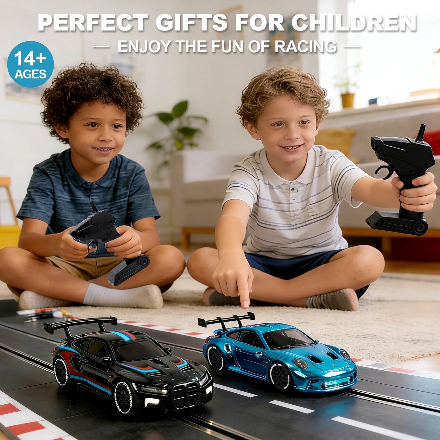 1 64 Speed Drift RC Car Mini Racing Model Light 4WD Remote Control
