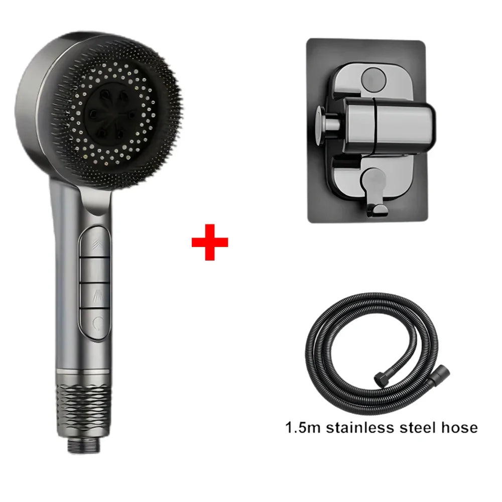 4-Mode High Pressure Self-Cleaning Shower Head with Filter