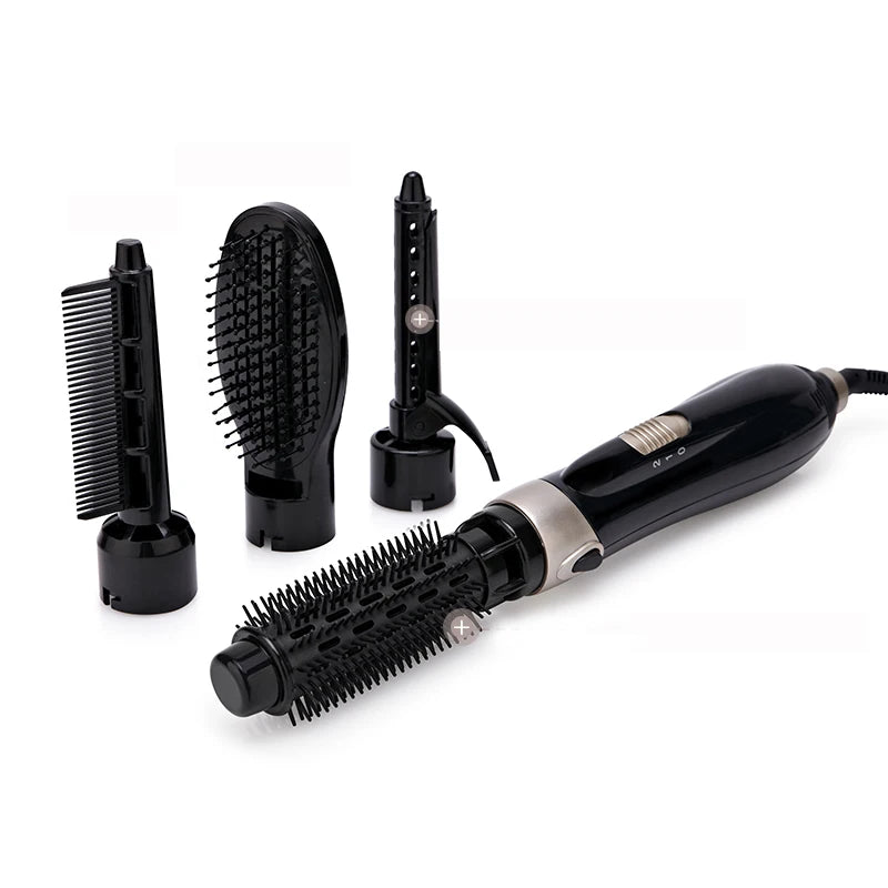 2 in 1 Rotating Electric Hair Straightener Brush Hair Curler Hair Dryer Brush Hot Air Comb Negative Ion Hair Styler Comb Peaceful Pleasures Health and Wellness Style 1 207 AU Plug