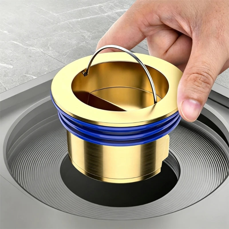 Toilet Shower Copper Floor Drain Core Anti Odor and Insect Repellent Device Springboard Self Sealing Core Bathroom Accessories Peaceful Pleasures Health and Wellness