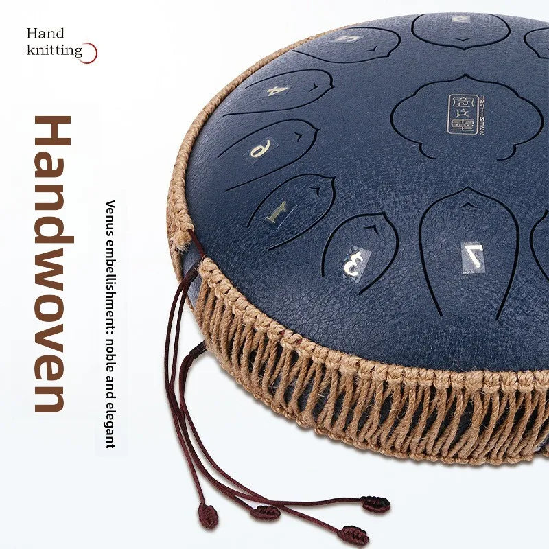 Suitable 13 15 Tones Hand Decorating Steel Tongue Drum Hemp Rope