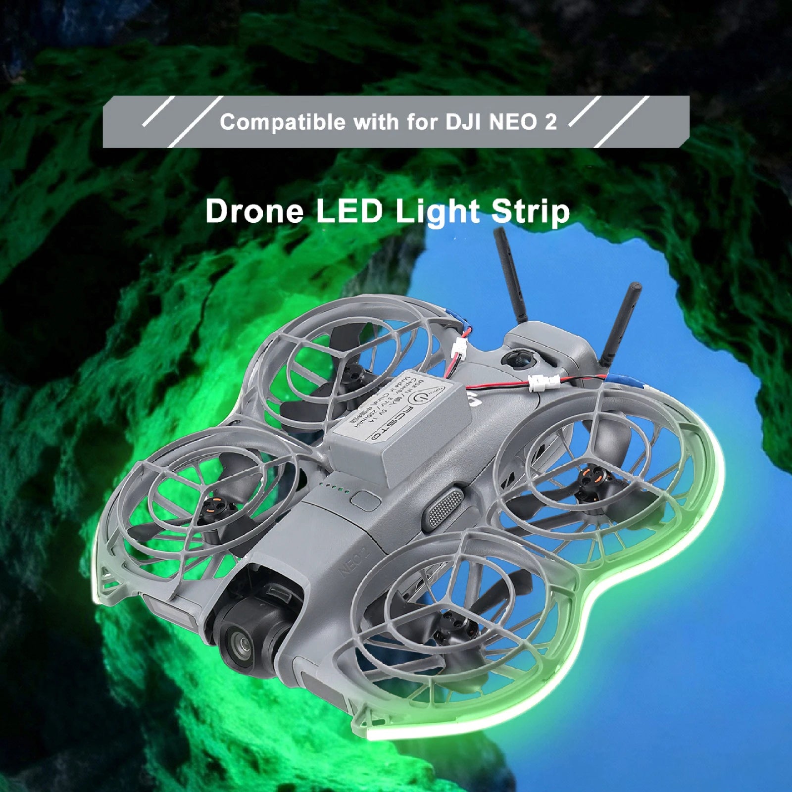 LED Night Flight 3-Level Brightness Adjustable For DJI Neo2 Light Strip Waterproof Lamp Belt For DJI Neo2 Drones Accessories Peaceful Pleasures Health and Wellness
