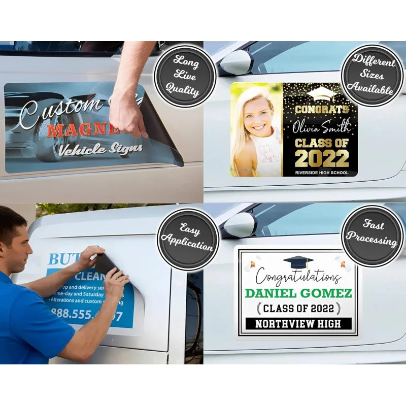 Custom Car Magnet Signs – Personalized Logo & Ad Decals