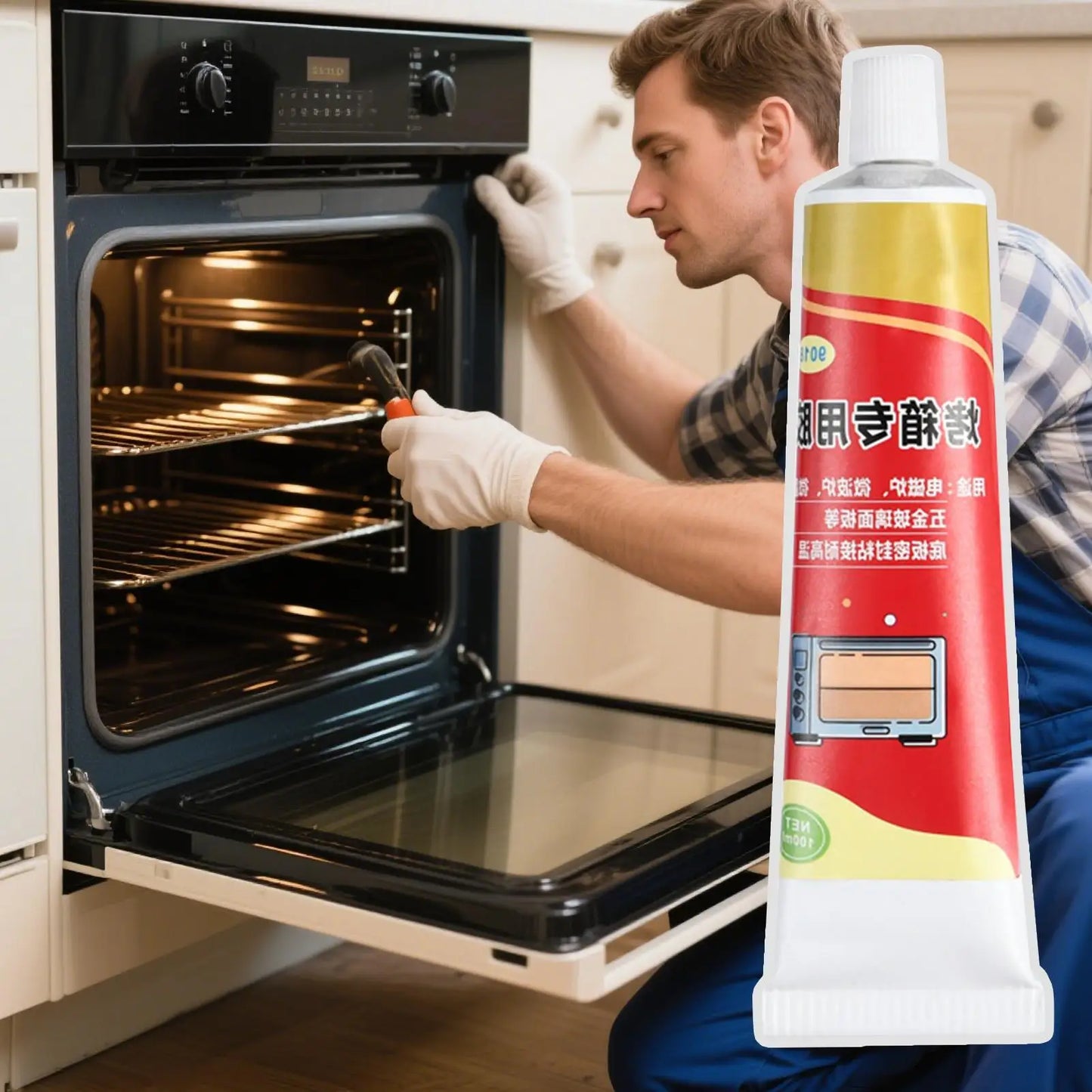 High-Temp Oven Panel Sealant 100ml – Leak-Proof Fast Drying