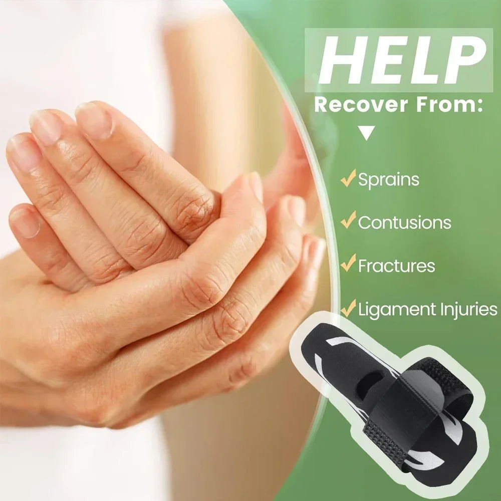 1PCS Finger Sleeves Protectors,Finger Buddy Bands Adjustable Trigger Finger Brace Splint Support for Sport Basketball Baseball Peaceful Pleasures Health and Wellness