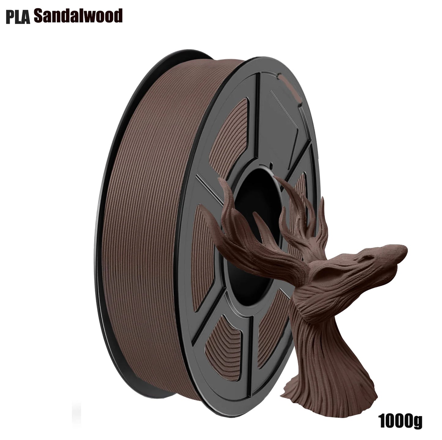 PLA+ Wood Filament 1.75mm ±0.02mm | 250g–1000g Spool