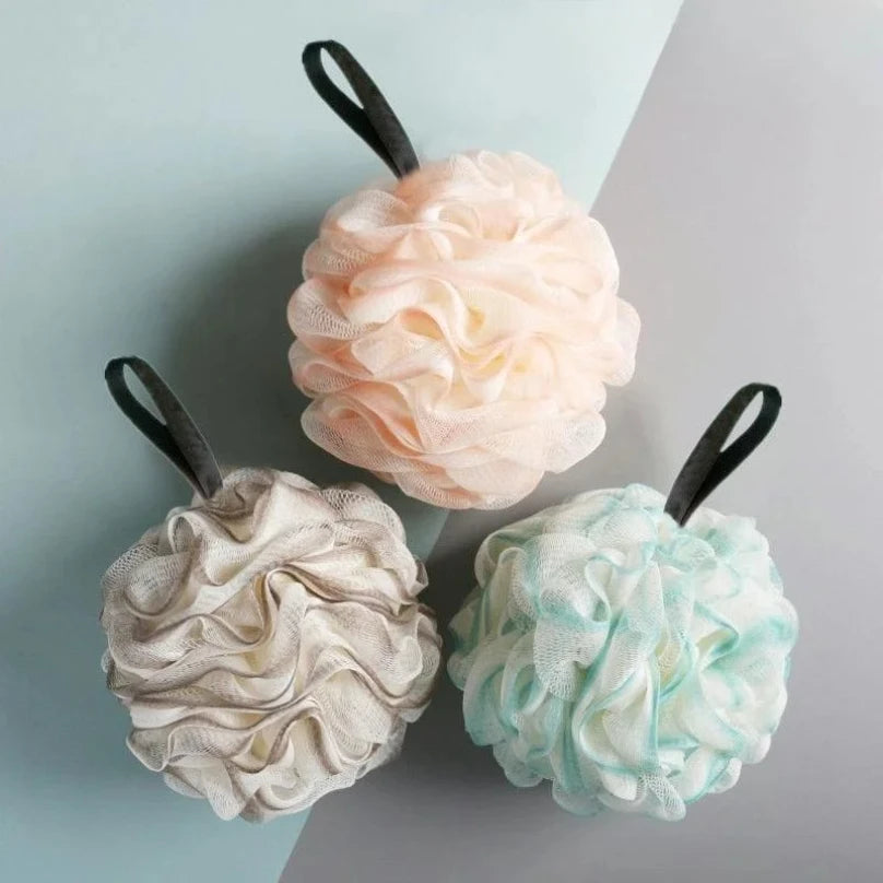 Lace Bath Balls High-end Body Cleaning Tool New Non-scattering Super Soft Bath Flower Scrubbing Bath Balls Bathroom Accessories Peaceful Pleasures Health and Wellness