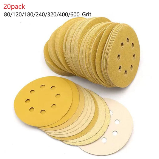 Sandpaper 8-Hole Sanding Discs Polishing Alumina Abrasive Tools Peaceful Pleasures Health and Wellness