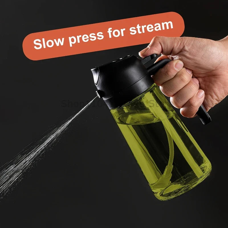 2-in-1 Oil Sprayer & Dispenser Bottle 470ml | Air Fryer BBQ