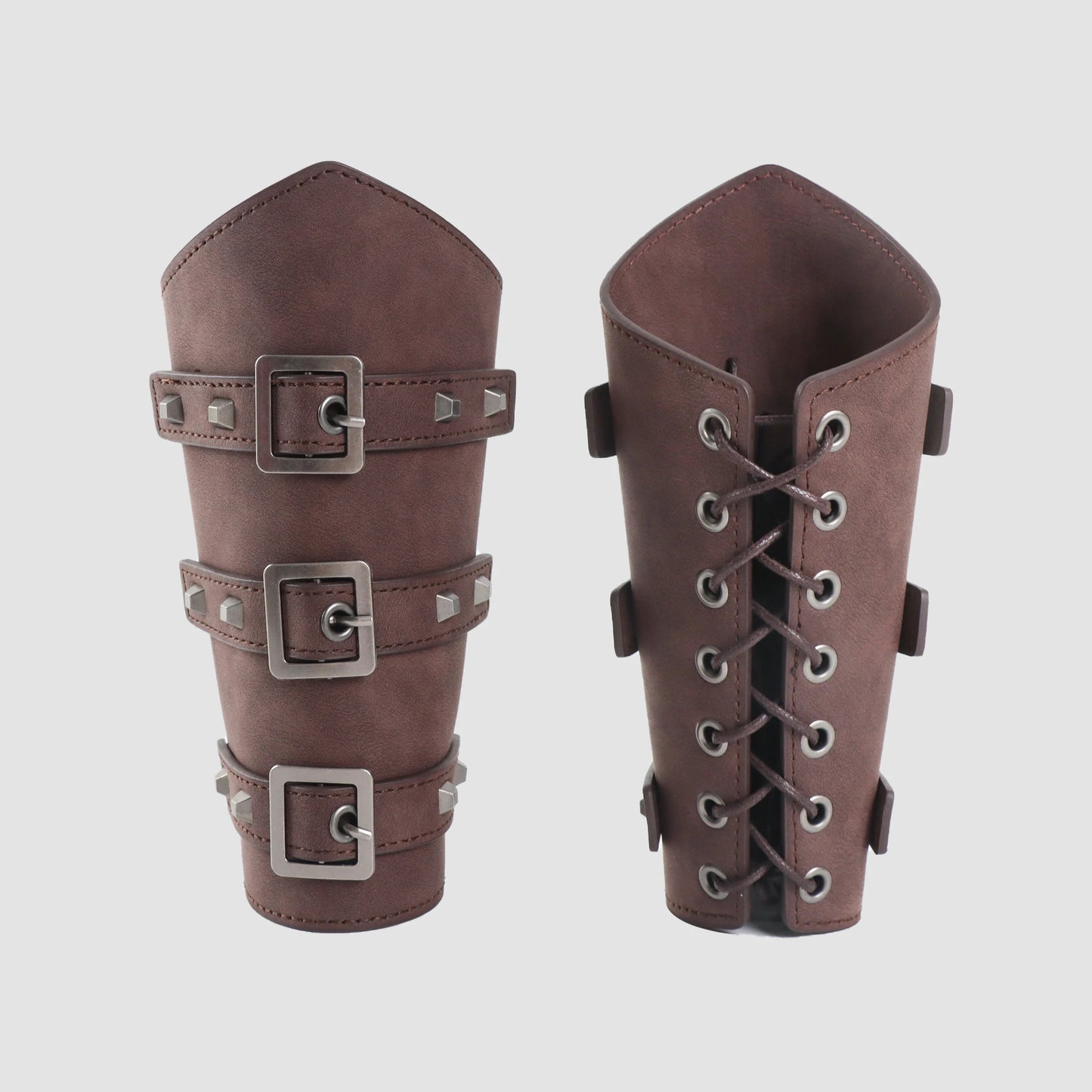 Medieval Men Cosplay Arm Warmers Lace-up Vintage Pirate Knight