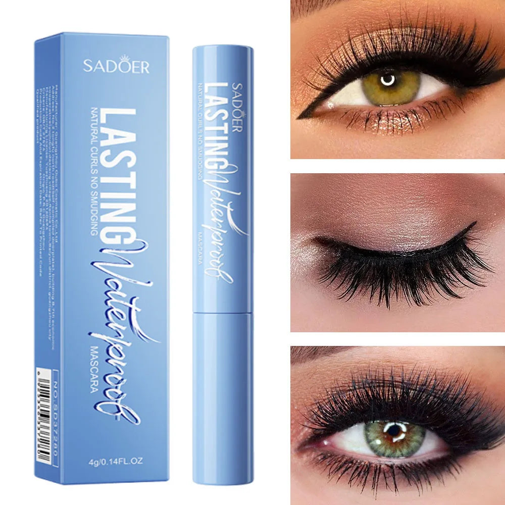 SADOER 5D Waterproof Mascara – Silk Fibre Lengthening Black