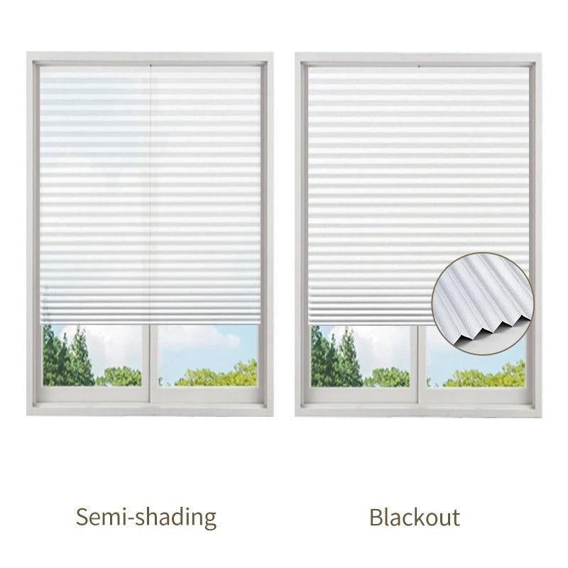 Self-Adhesive Pleated Window Blinds | Cordless No-Drill Shades