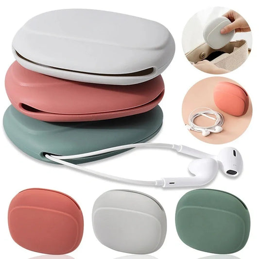 Silicone Cable & Earphone Organizer Bag | Waterproof Travel Pouch Cable Organizer Bag Oasis Select