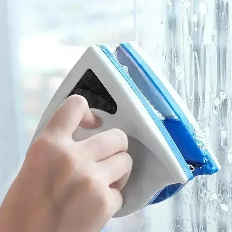 Double-Sided Magnetic Window Cleaner for Single-Pane Windows 3-5mm Thick - Glass Cleaning Tool with Wiping Cloth Peaceful Pleasures Health and Wellness