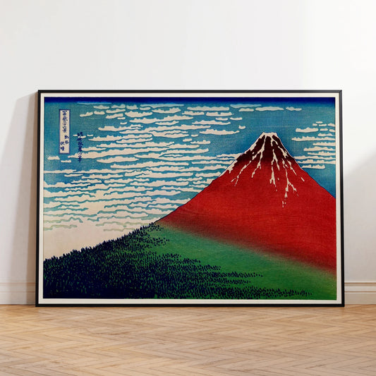 Minimalist Japanese Mount Fuji Canvas Wall Art Print Poster Canvas Wall Art Peaceful Pleasures Health and Wellness G4368 21x30cm Unframed