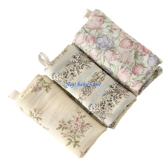 4-Layer Cotton Baby Washcloths Drool Bibs 3-Pack | Soft & Absorbent Baby Washcloth Bibs Peaceful Pleasures Health and Wellness