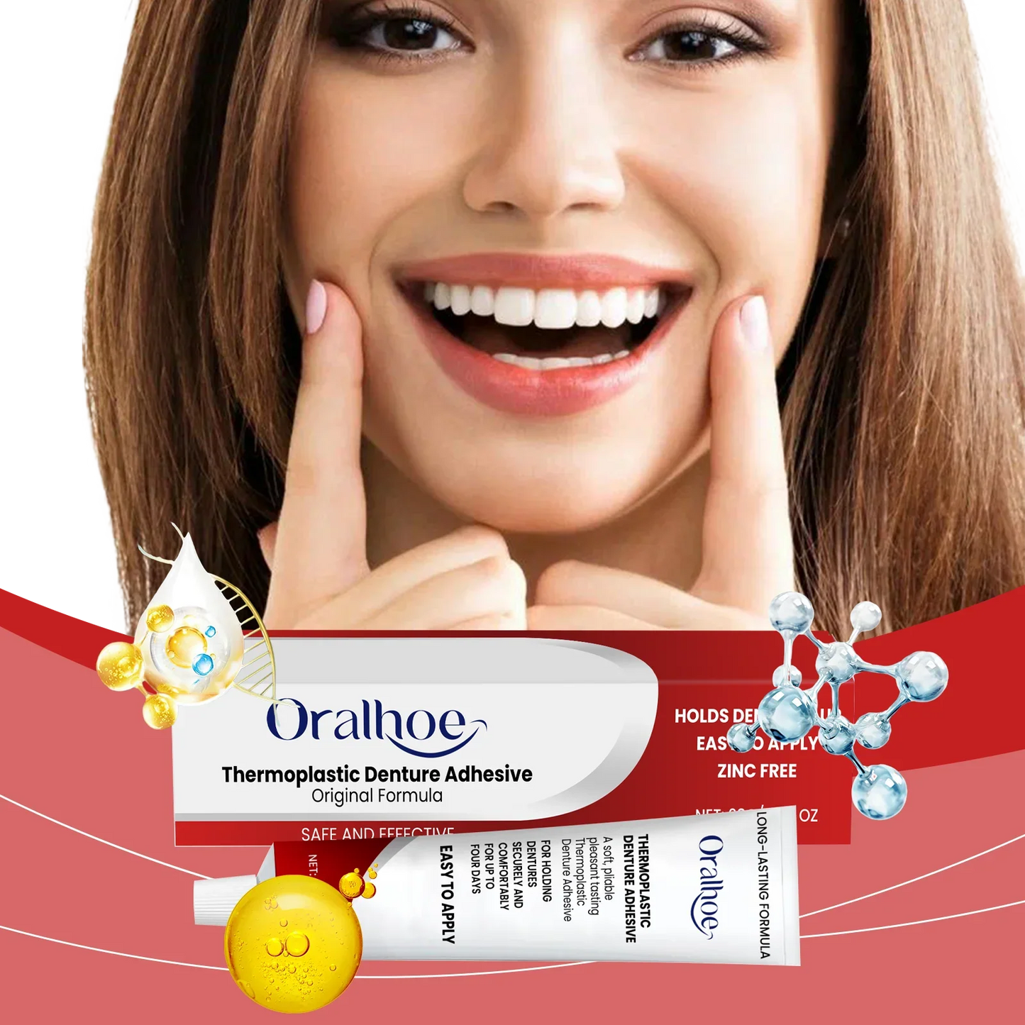 Denture Adhesive Silicone Reline Kit – Secure 28g Hold