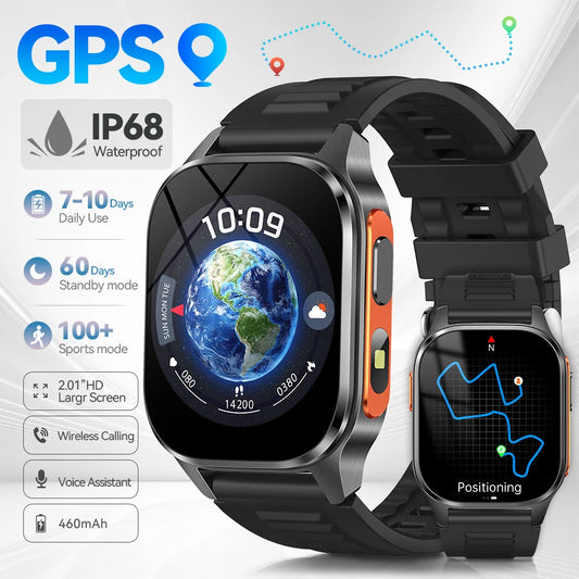 Yoateo GPS Smartwatch | Bluetooth Call, 100+ Sports, Women GPS Smartwatch Peaceful Pleasures Health and Wellness