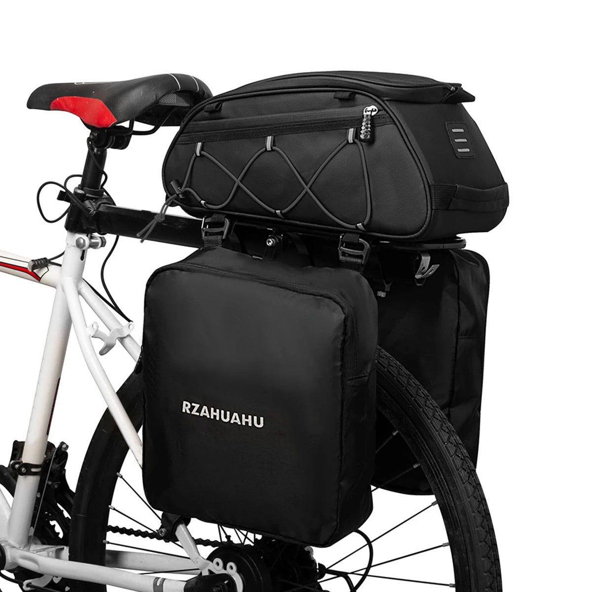 Waterproof Bicycle Rear Seat Bag Cooler 3in1 Bike Rack Trunk 2 Side