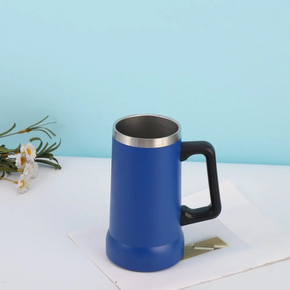 710ml Insulated Stainless Steel Thermal Mug with Handle