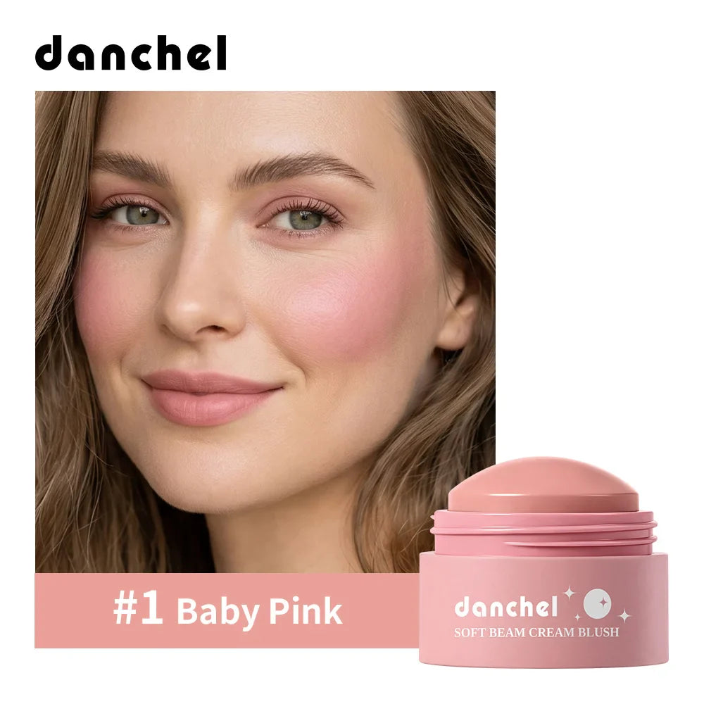 ibcccndc 6-Color Waterproof Cream Blush – Long-Lasting & Natural