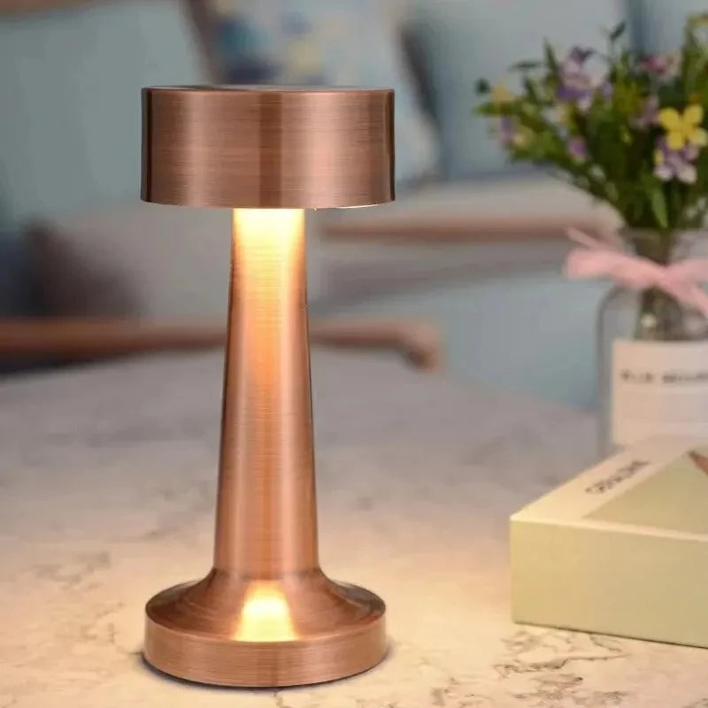 RTONTR Retro Dumbbell LED Desk Lamp | Touch, Multicolor, Rechargeable