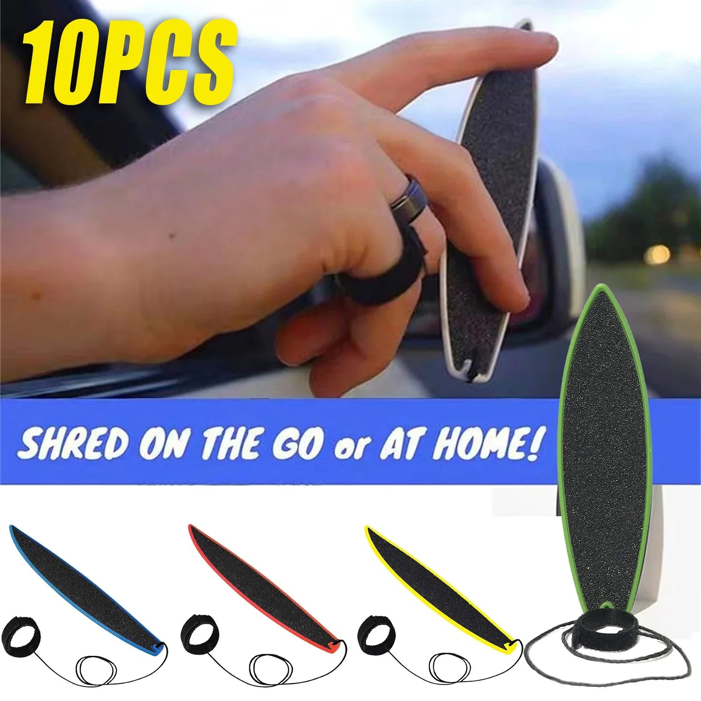 10-Pack Mini Finger Surfboards – Novelty Toy Gift Set for Kids