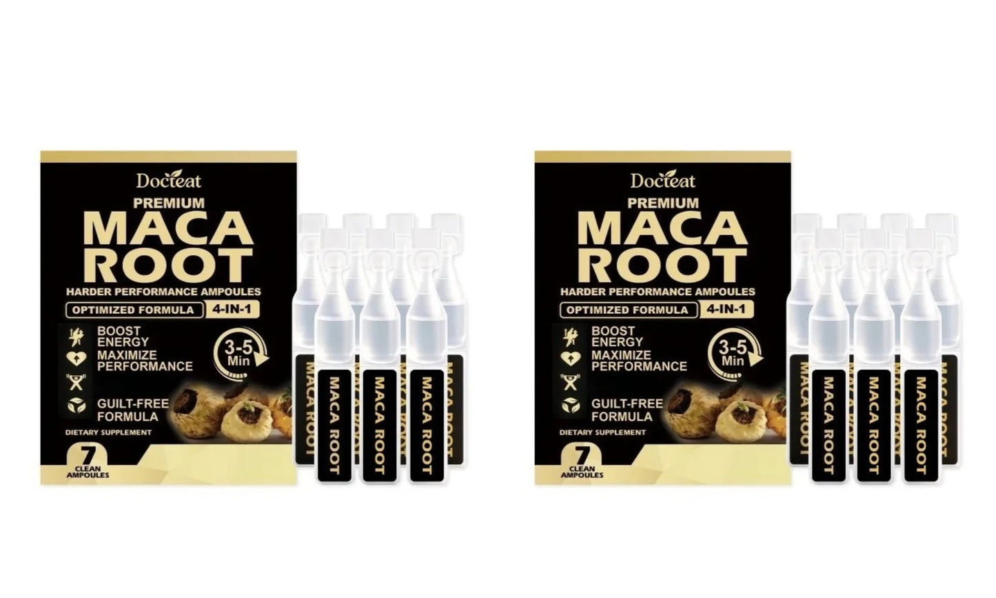 Maca Root Ginseng L-Arginine Liquid Ampoules | 7-Pack Daily