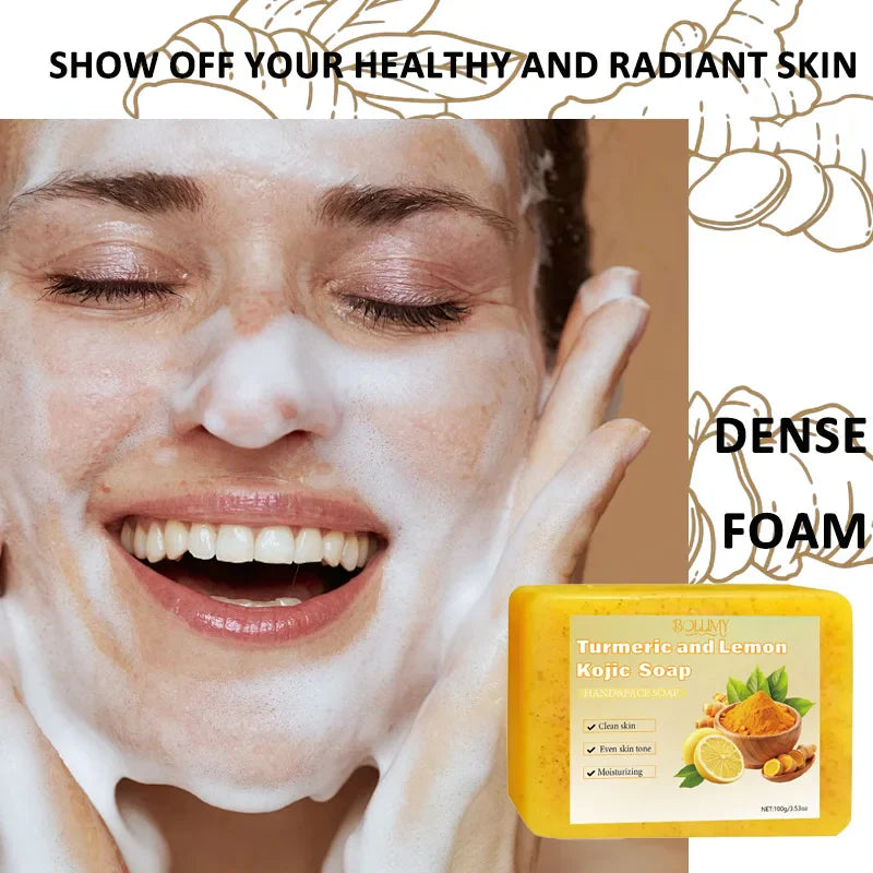 Lemon Ginger & Citric Acid Soap Bar Set (2PCS) | Face & Body