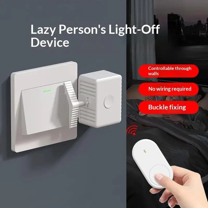 1pc Intelligent Type-C Rechargeable Lazy Remote Control Switch Wireless Control Light Switch Off Tool Automatic Button Pusher Peaceful Pleasures Health and Wellness
