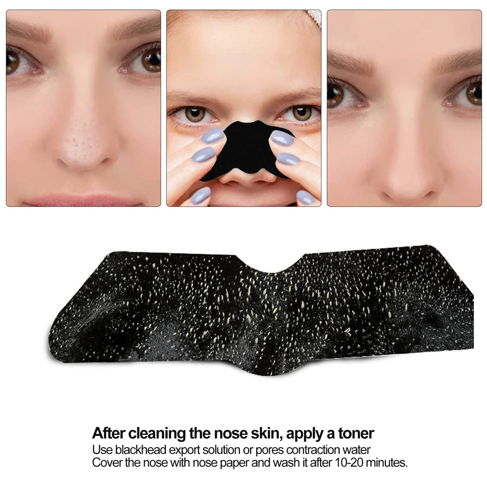 Charcoal Blackhead Pore Strips – Deep Cleansing Nose Strips for Men & All Skin Types (10/30/50 Count) Peaceful Pleasures Health and Wellness