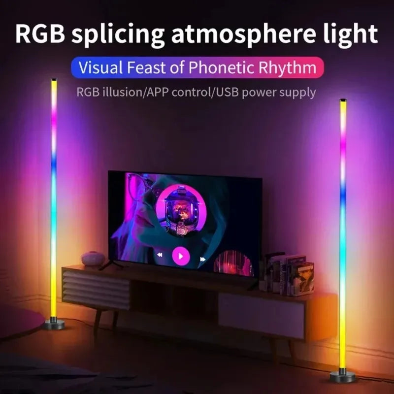 RGB Smart LED Floor Lamp | App, Remote & Music Sync Control