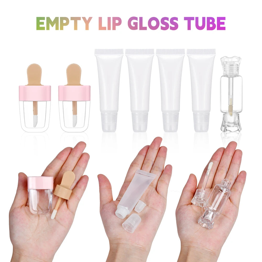 Lip Gloss Base Set Lip Gloss Making Kit Diy Lip Gloss Kit Moisturizing Nourish for Girl Kids Gifts Lip Gloss Pack Set Cosmetics Peaceful Pleasures Health and Wellness