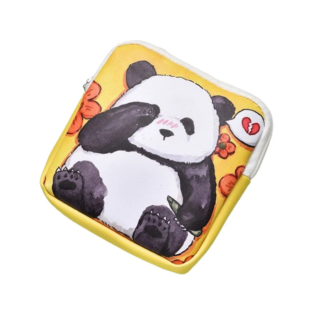 Cute Panda Waterproof Mini Pouch – Multi-Purpose Storage Bag