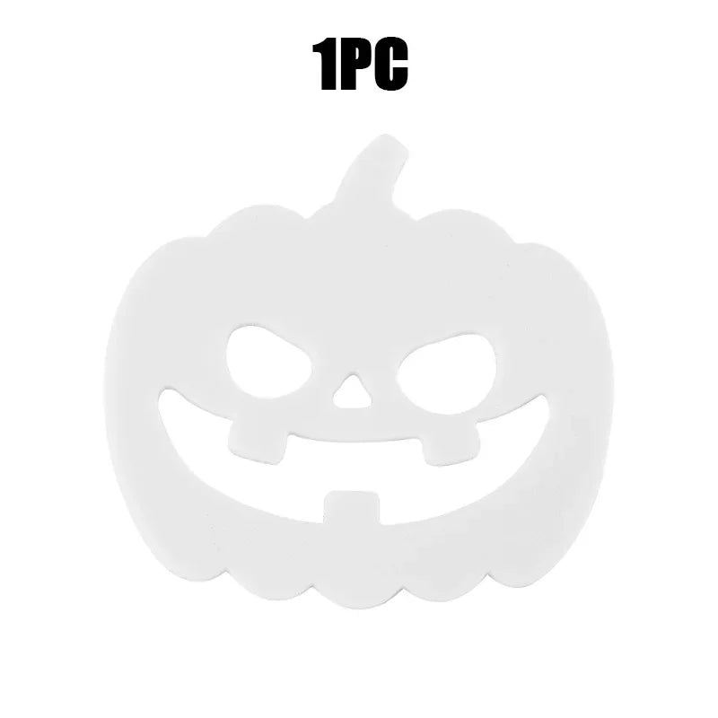 Halloween Glow-in-Dark Spider Web Pumpkin Coasters – 1-10 Pack