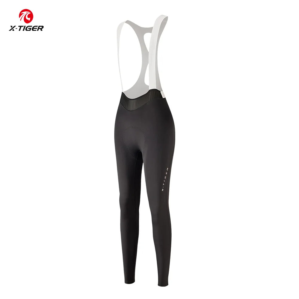 X-TIGER Women's Cycling Bib Pants – 120D Padded MTB Tights