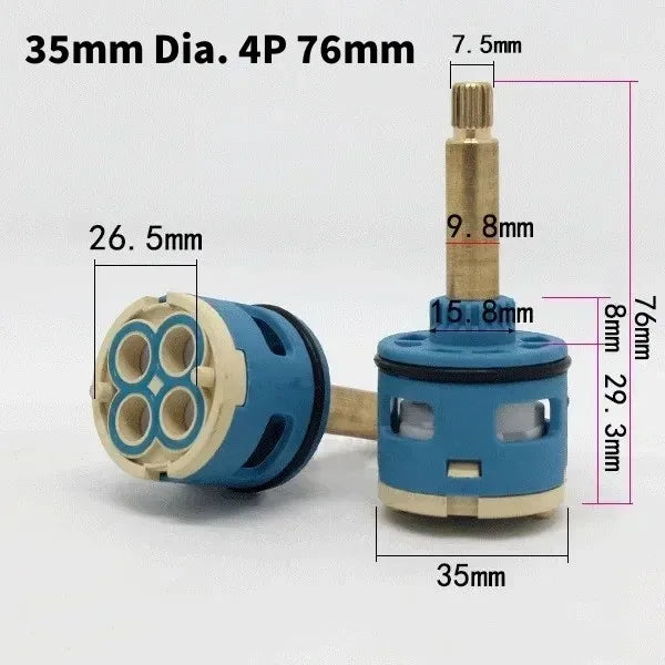 Ceramic Faucet Cartridge Replacement 26–37mm Water Mixer Valve