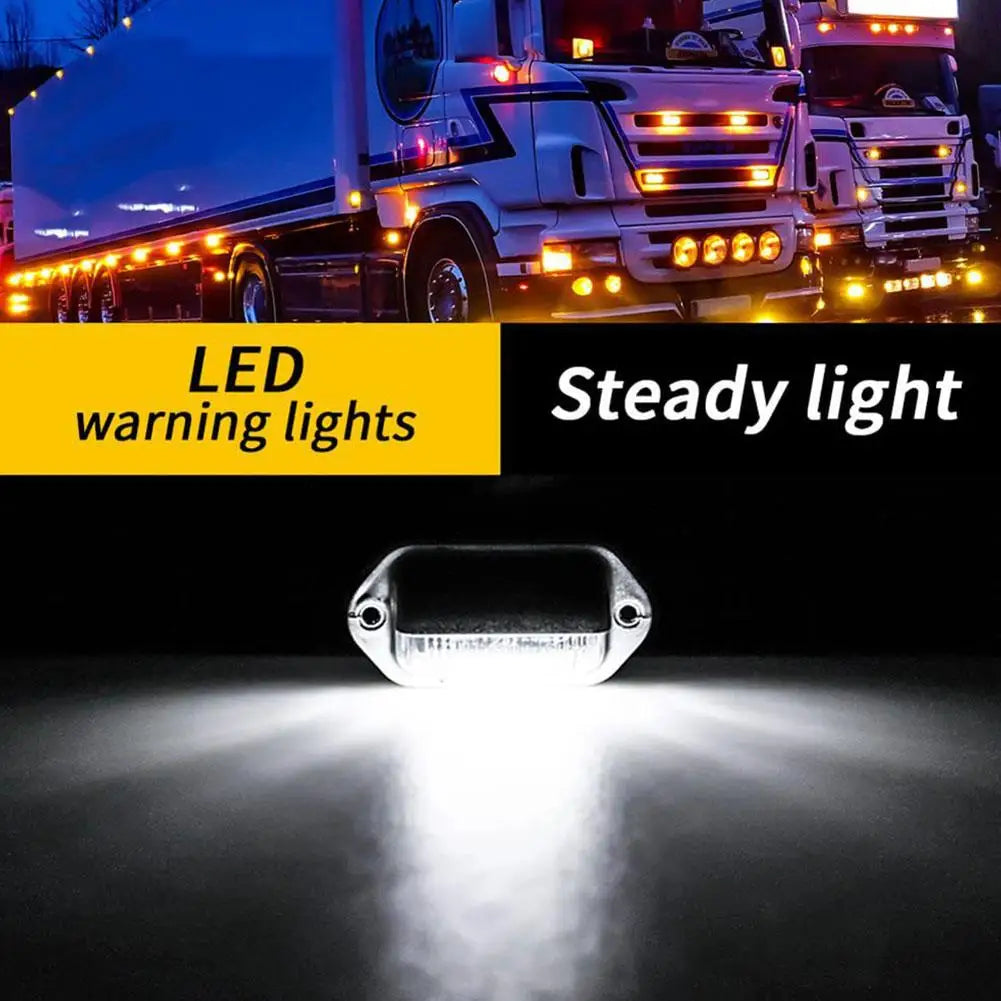 2-Pack 6-LED License Plate Lights – Truck SUV Trailer Van
