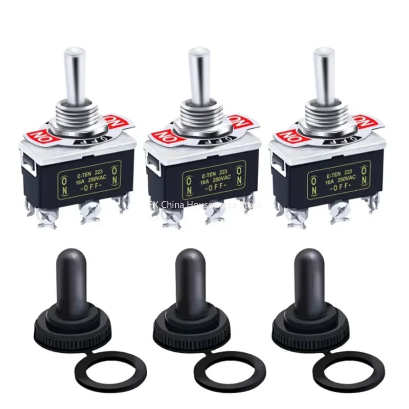 5Pcs Heavy Duty Car Boat Rocker Toggle Switch 15A 250V 2Pin SPST ON/OFF Rocker Switches with Waterproof Boot Spst Rocker Switch Peaceful Pleasures Health and Wellness