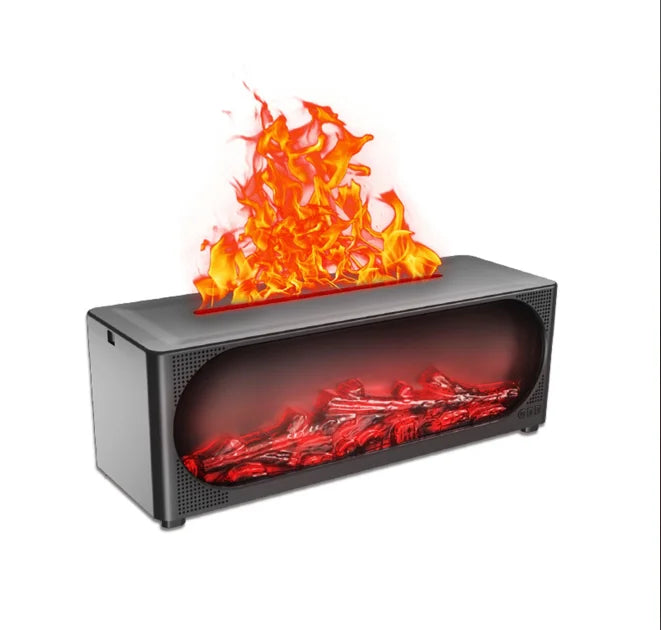 Fireplace Flame Humidifier Bluetooth Speaker & Aroma Diffuser