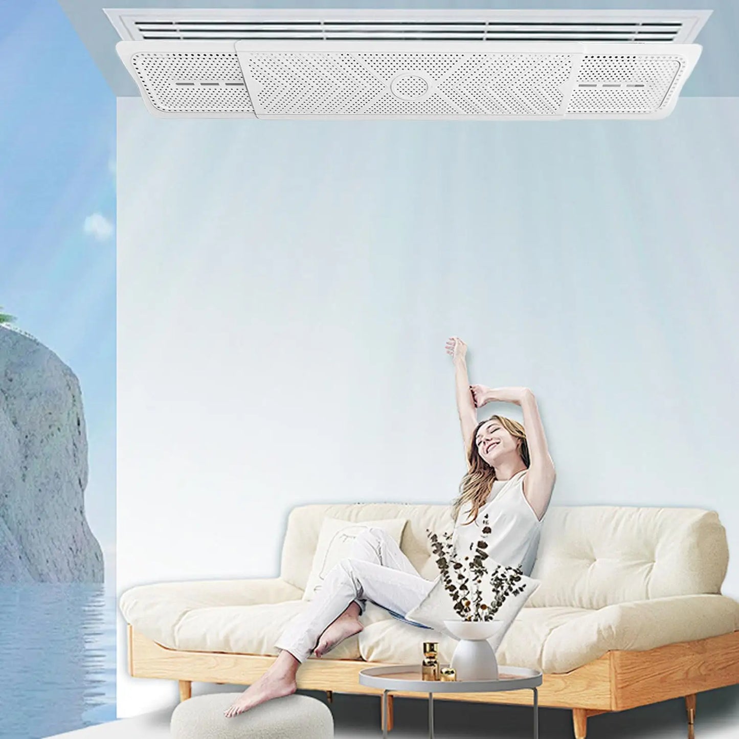 AC Vent Deflector – Adjustable Wall-Mounted Air Guide Baffle