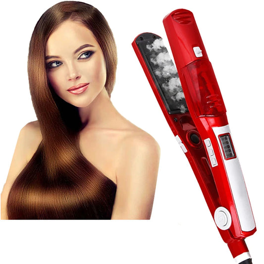 Steam Flat Iron Hair Straightener Professional Hair Curler Titanium Ceramic Hair Straighting Curling Iron Hair Care Styling Tool Peaceful Pleasures Health and Wellness