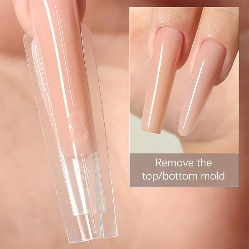 Sandwich Dual Nail Forms 60pcs – 15 Sizes, Top & Bottom Molds