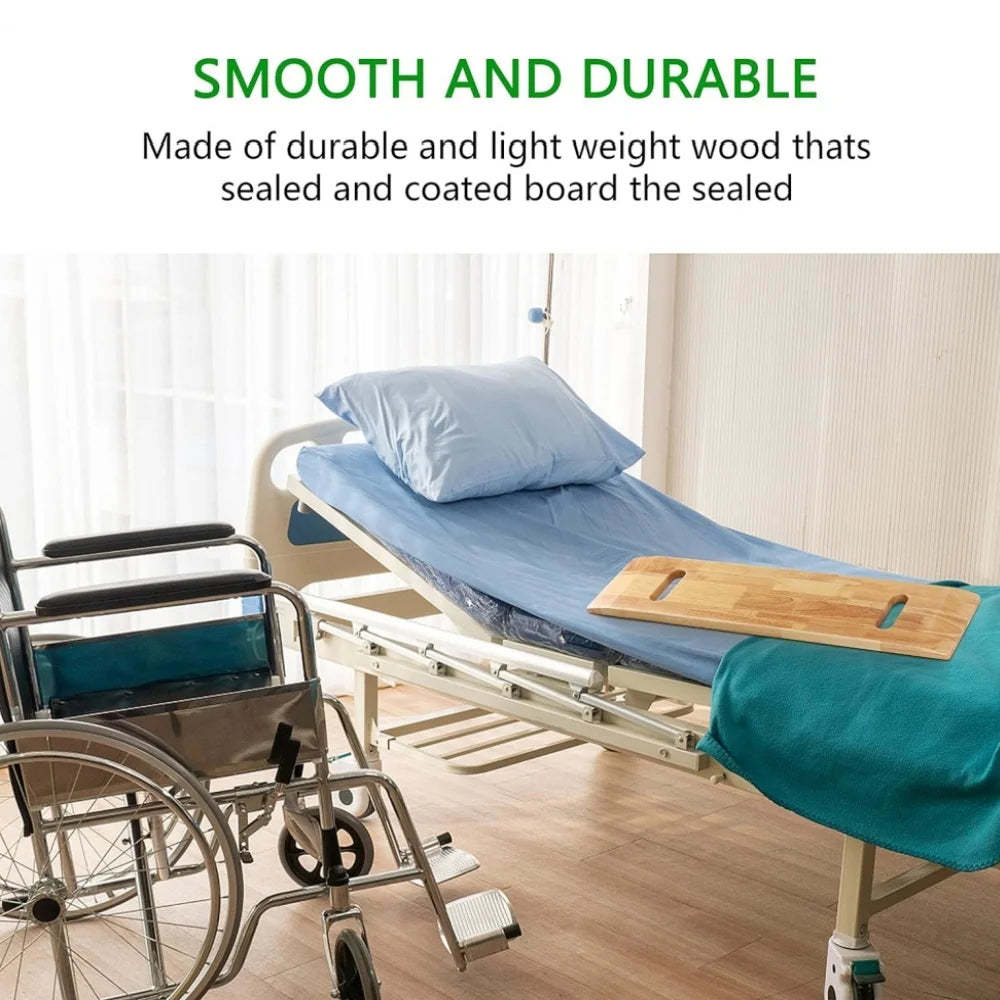 Wooden Transfer Board – Heavy-Duty Hardwood for Wheelchair & Bed
