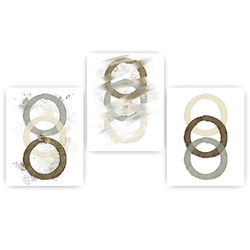 Abstract Geometric Circle Canvas Wall Art | Modern Minimalist Print Canvas Wall Art Print Peaceful Pleasures Health and Wellness 01 50x70cm NoFrame China Mainland